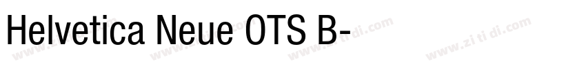 Helvetica Neue OTS B字体转换